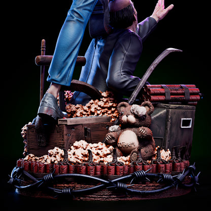 Joke Face Off Statue 3D-Printed Kit