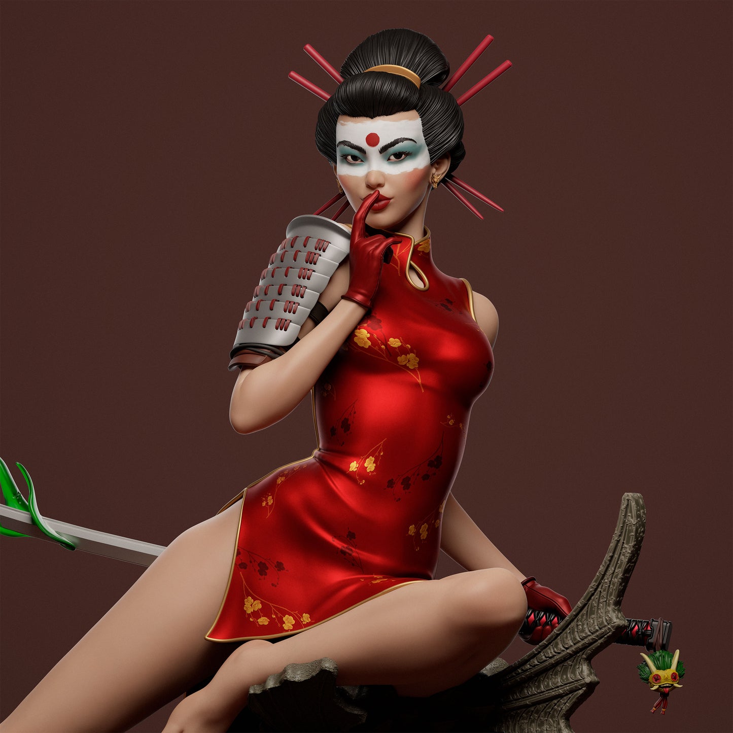 Katana Bombshell Statue