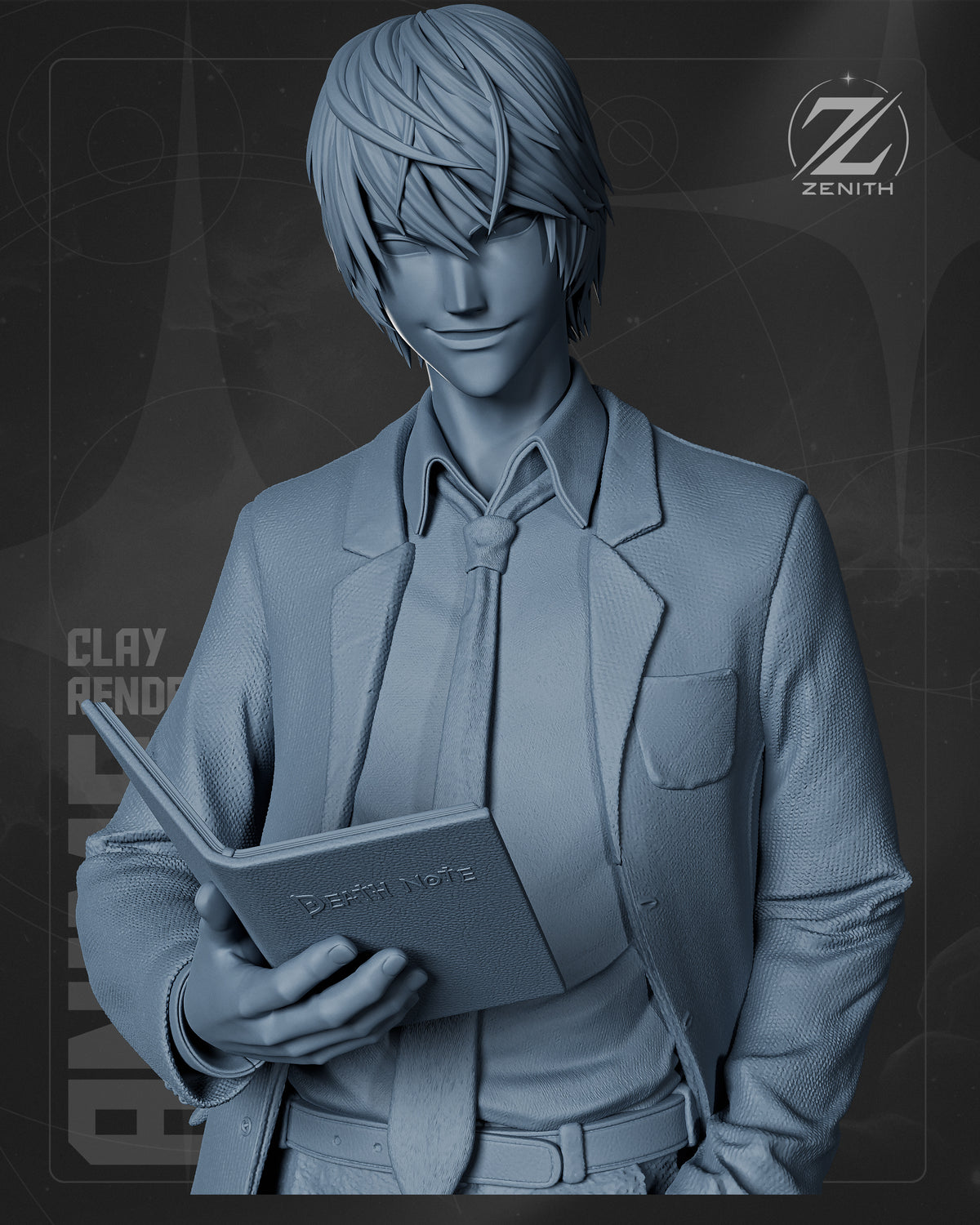 Light Yagami Statue 3D-Printed Kit