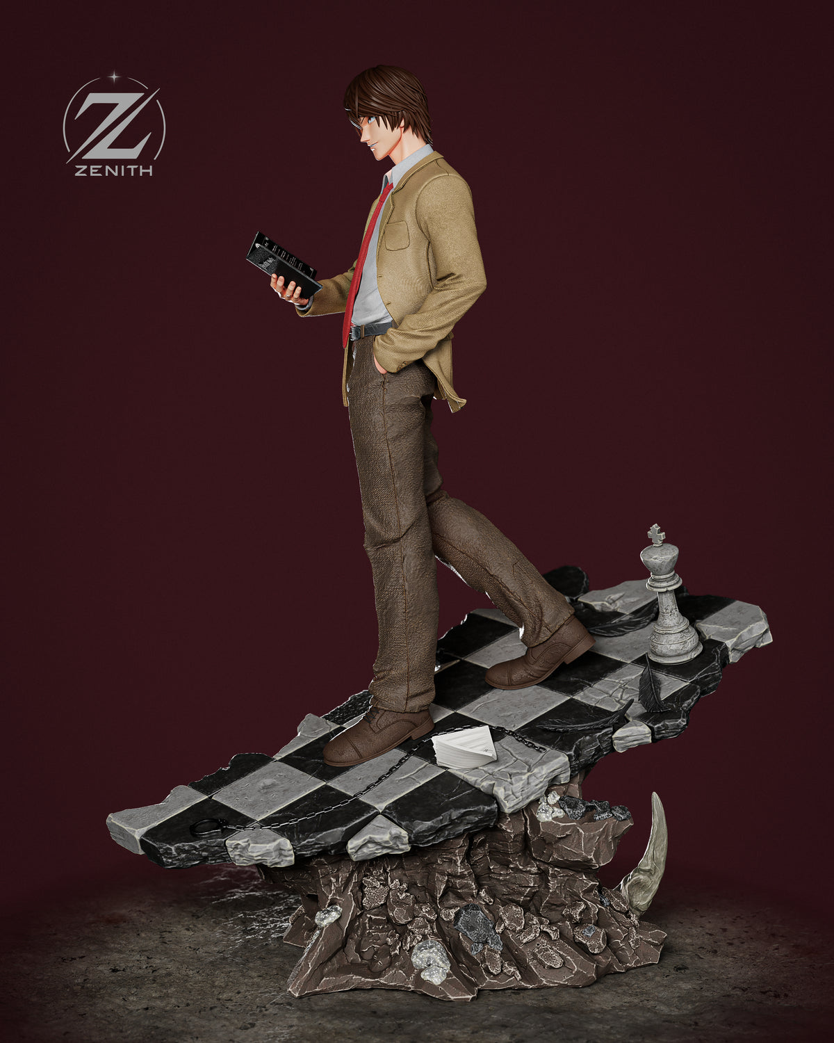 Light Yagami Statue 3D-Printed Kit
