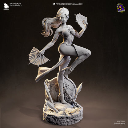 Kitana Statue 3D-Printed Kit