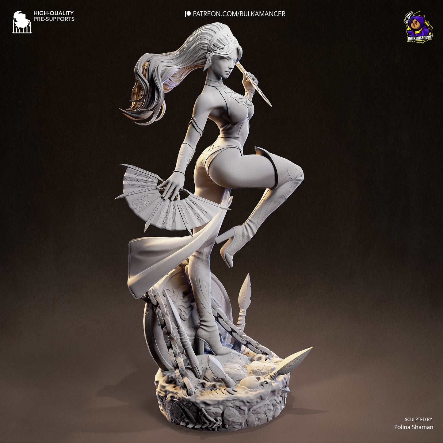 Kitana Statue 3D-Printed Kit