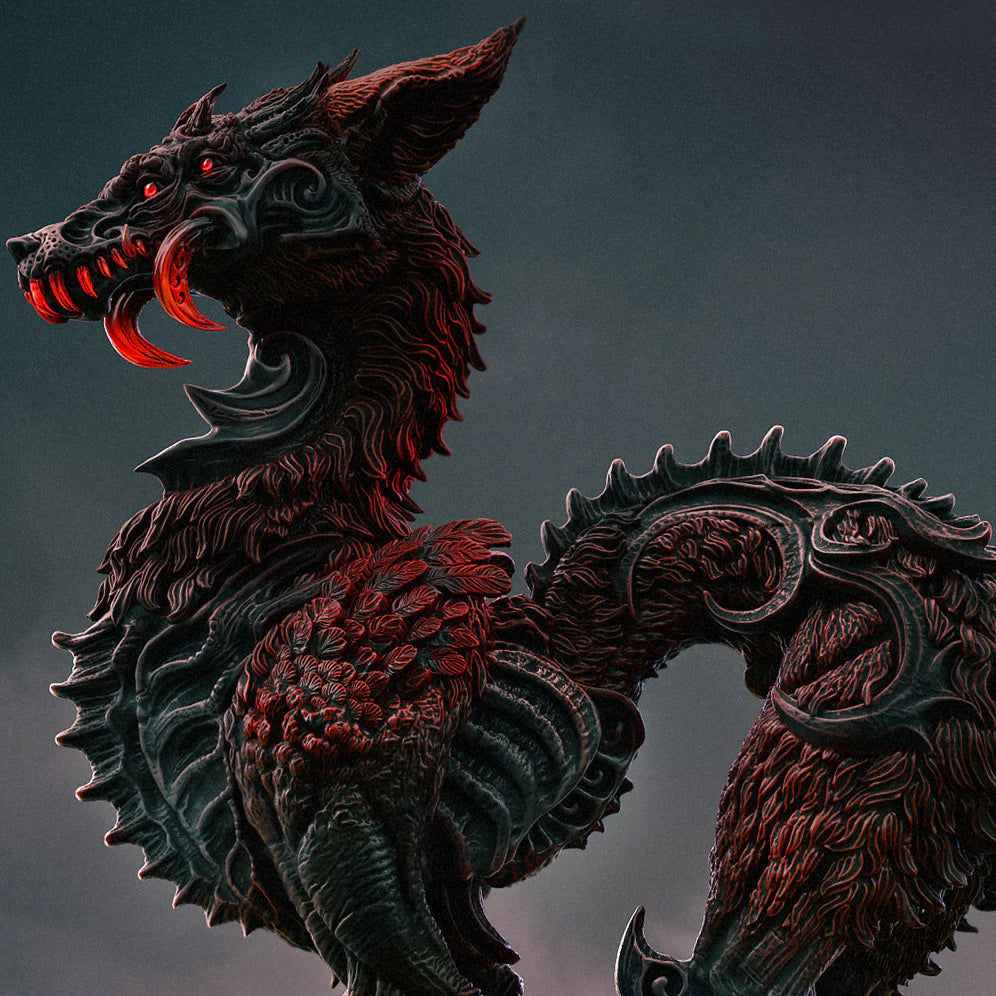 Kojiro - Fox Evolution Statue