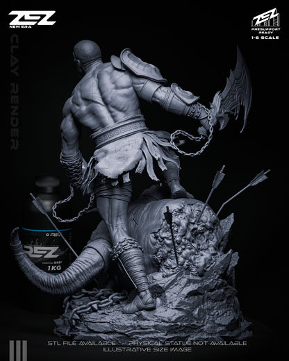 Kratos Statue 3D-Printed Kit