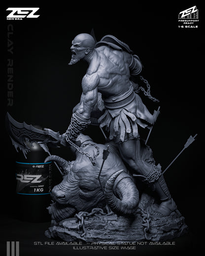 Kratos Statue 3D-Printed Kit