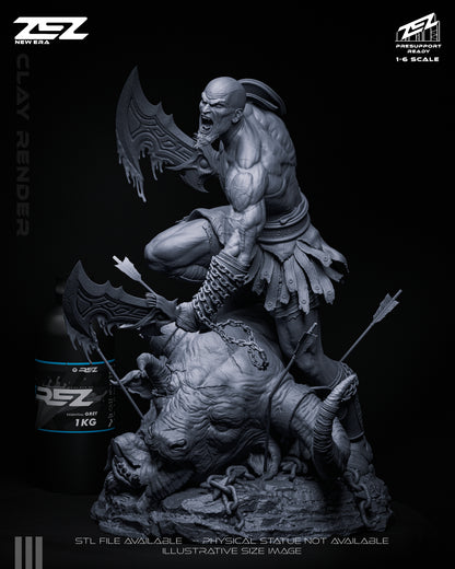 Kratos Statue 3D-Printed Kit