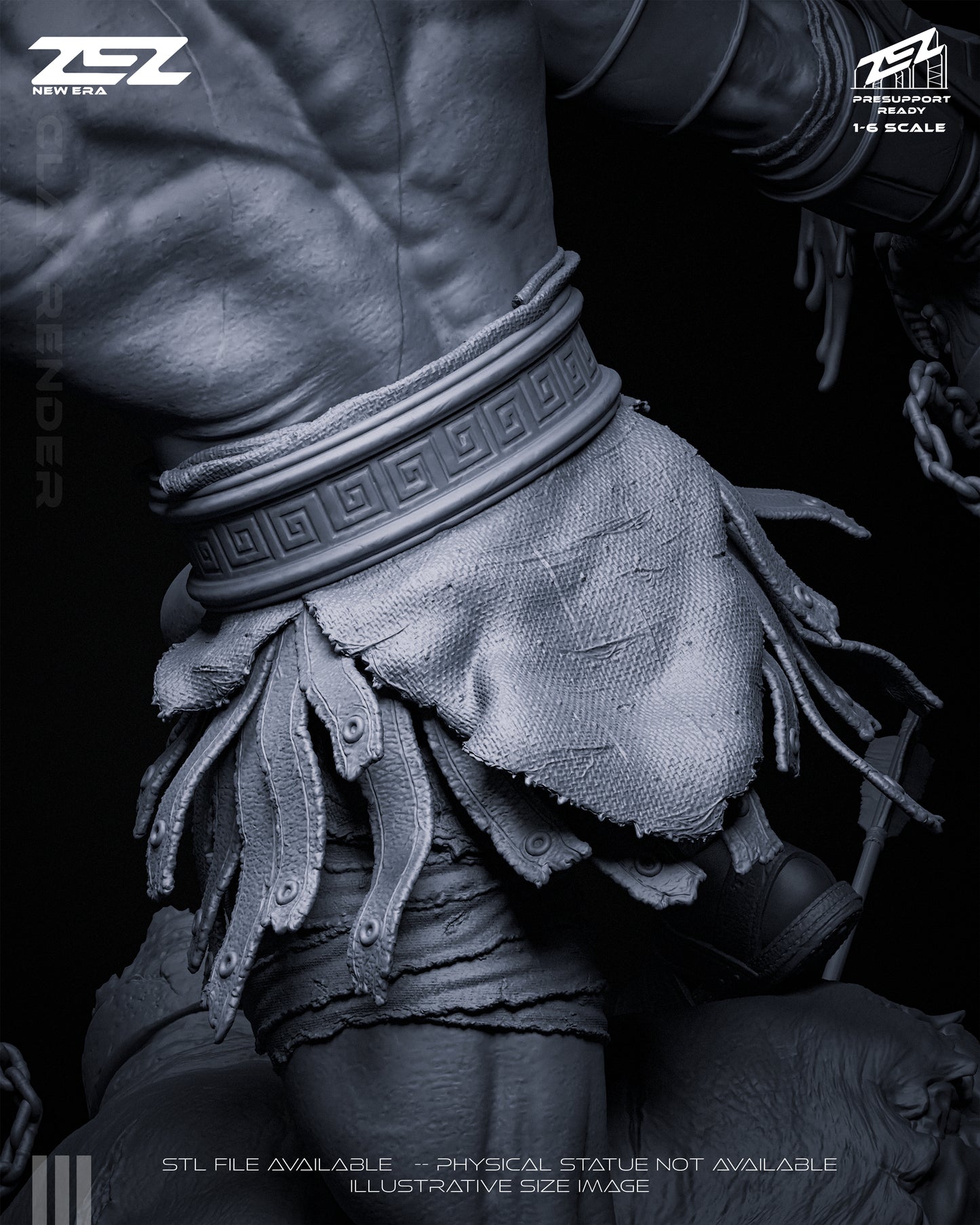 Kratos Statue 3D-Printed Kit