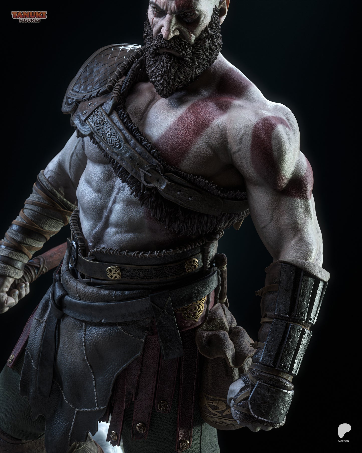 Kratos (2018) Statue 3D-Printed Kit