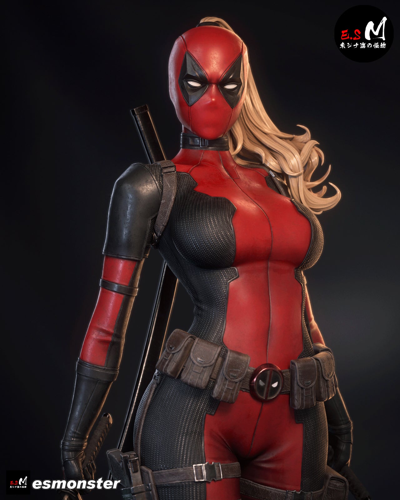 Lady Deadpool Statue