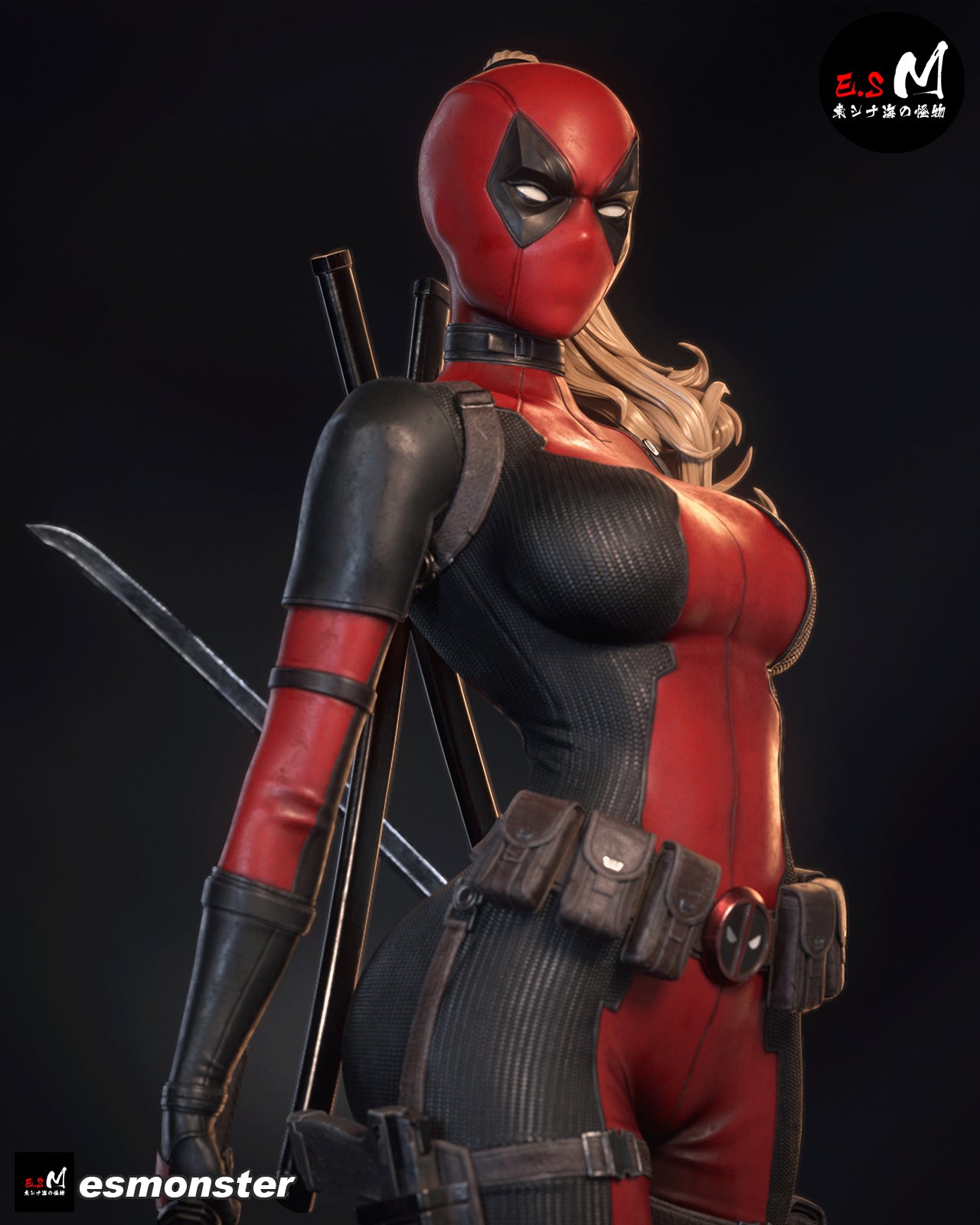 Lady Deadpool Statue