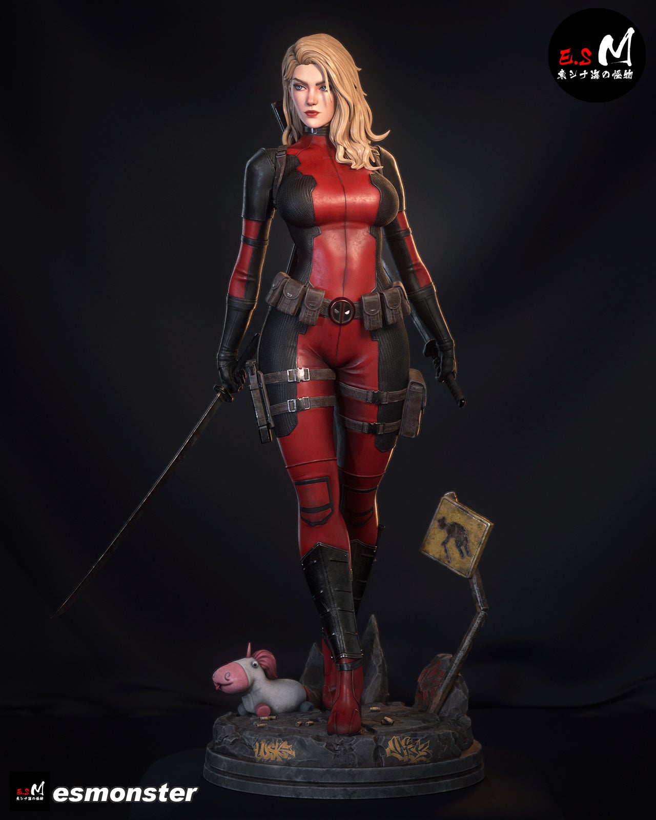 Lady Deadpool Statue