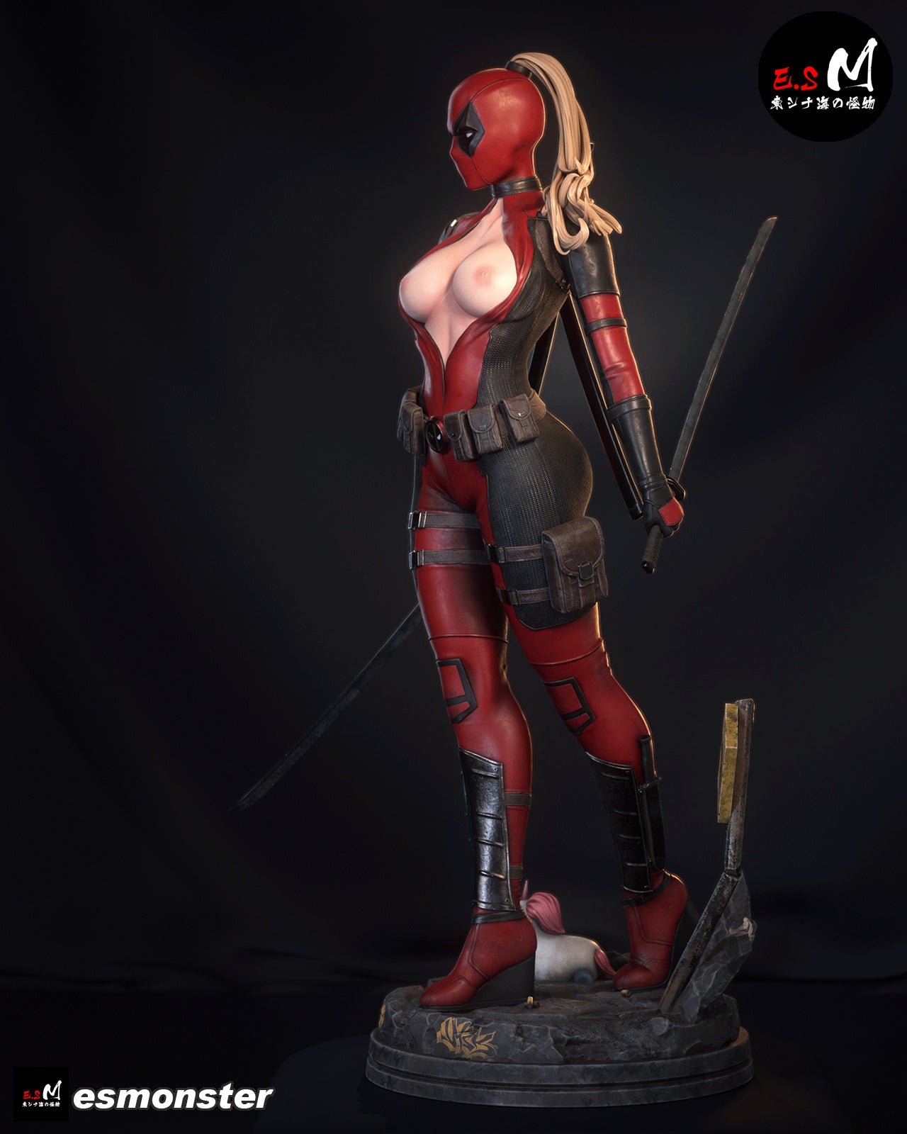 Lady Deadpool Statue
