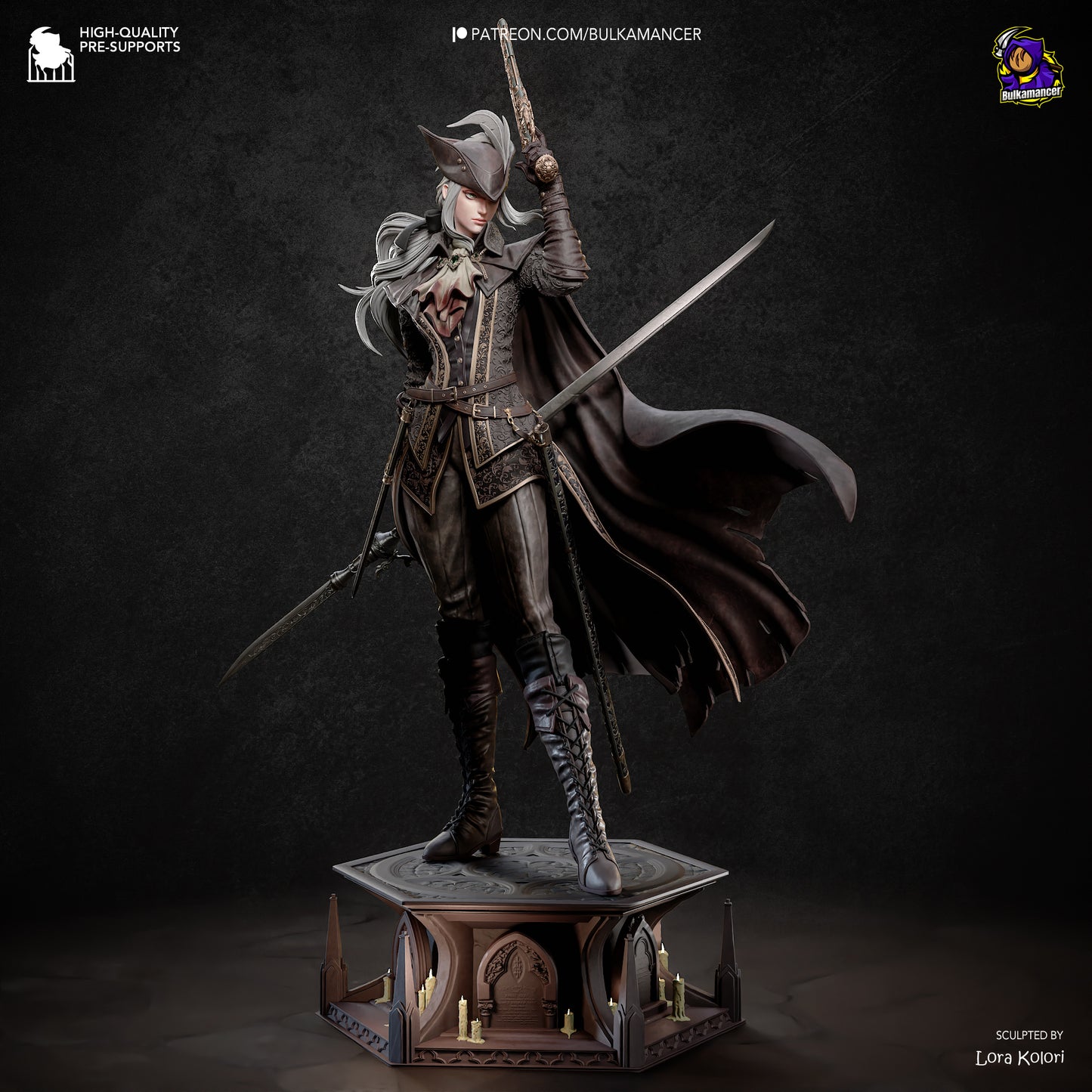 Lady Maria (Bloodborne) Statue 3D-Printed Kit