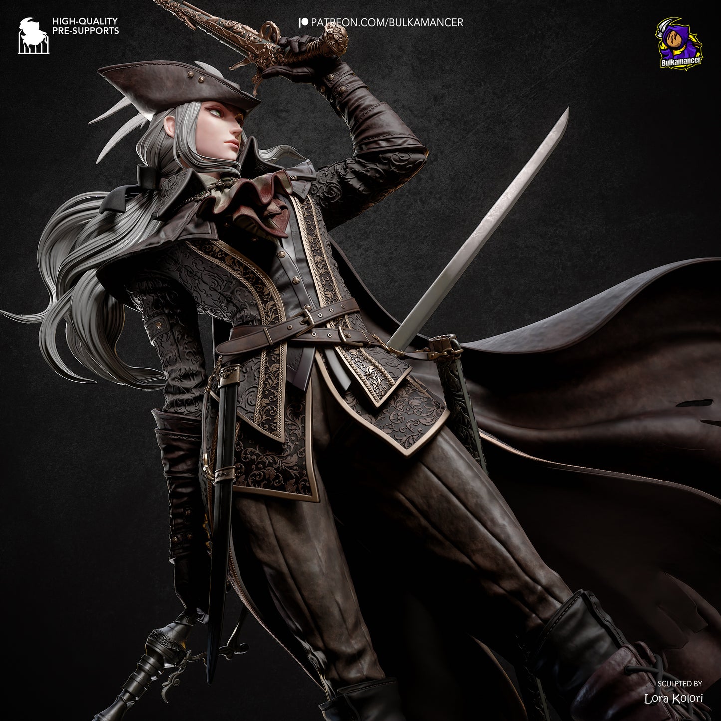 Lady Maria (Bloodborne) Statue 3D-Printed Kit
