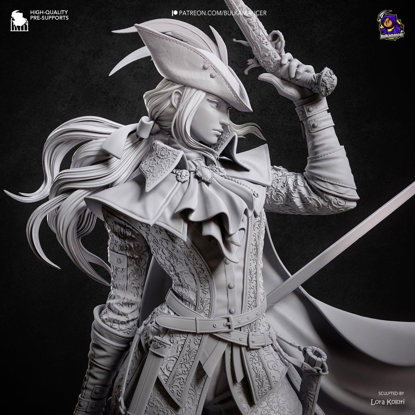 Lady Maria (Bloodborne) Statue 3D-Printed Kit