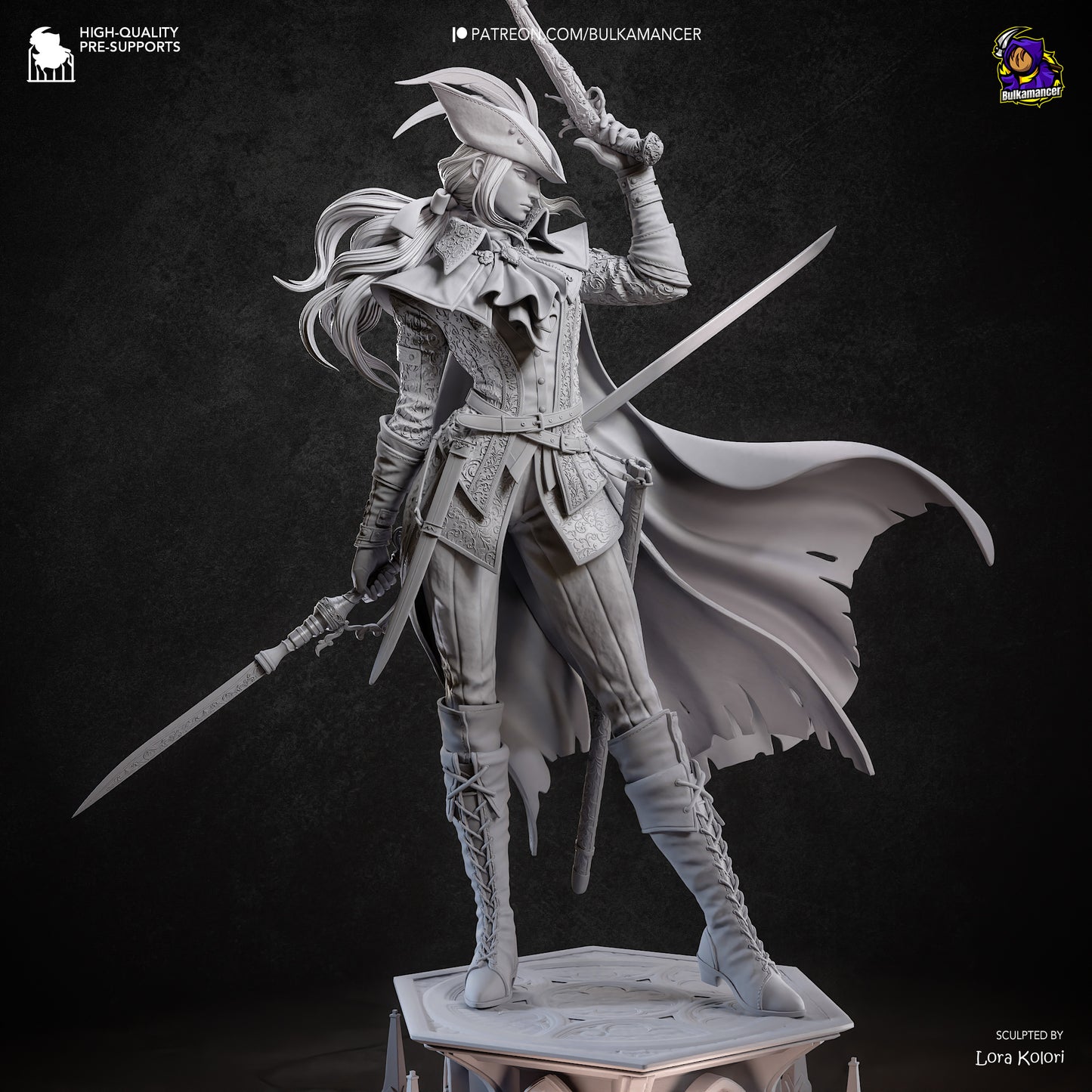Lady Maria (Bloodborne) Statue 3D-Printed Kit