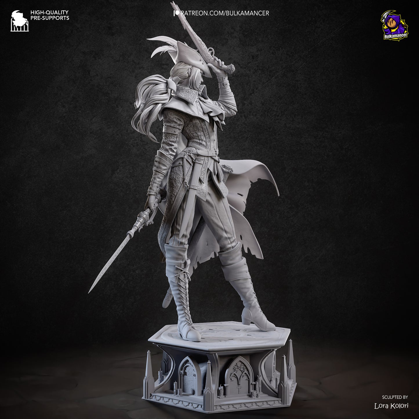 Lady Maria (Bloodborne) Statue 3D-Printed Kit