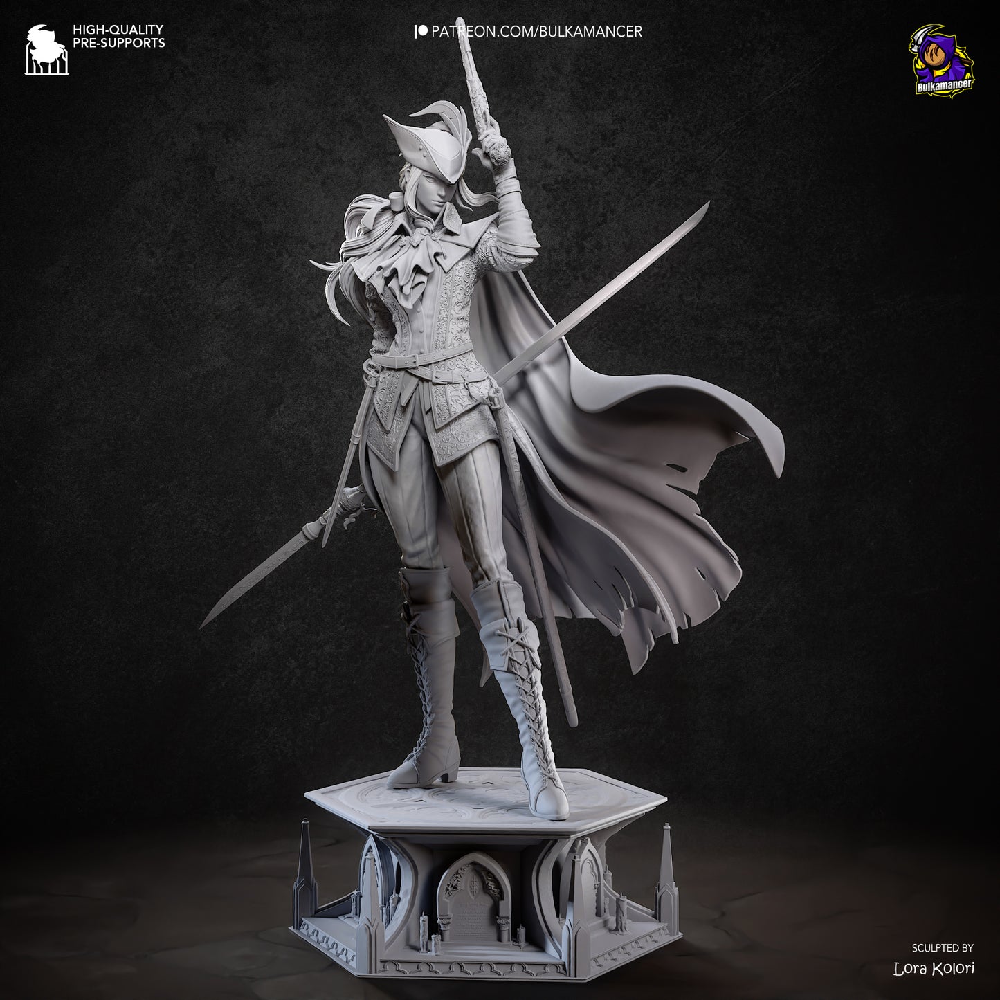 Lady Maria (Bloodborne) Statue 3D-Printed Kit