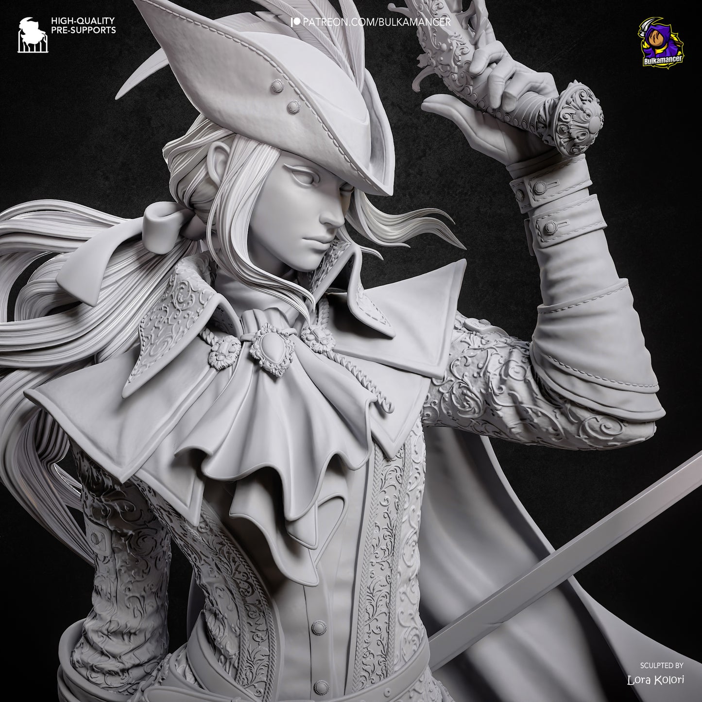 Lady Maria (Bloodborne) Statue 3D-Printed Kit