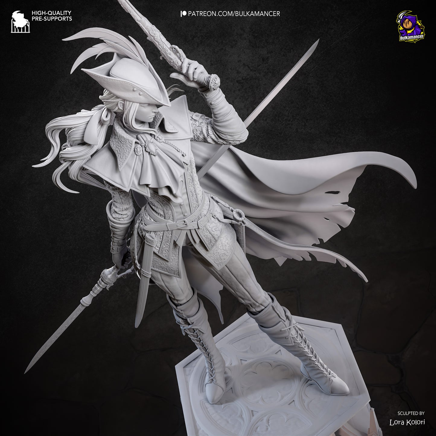 Lady Maria (Bloodborne) Statue 3D-Printed Kit
