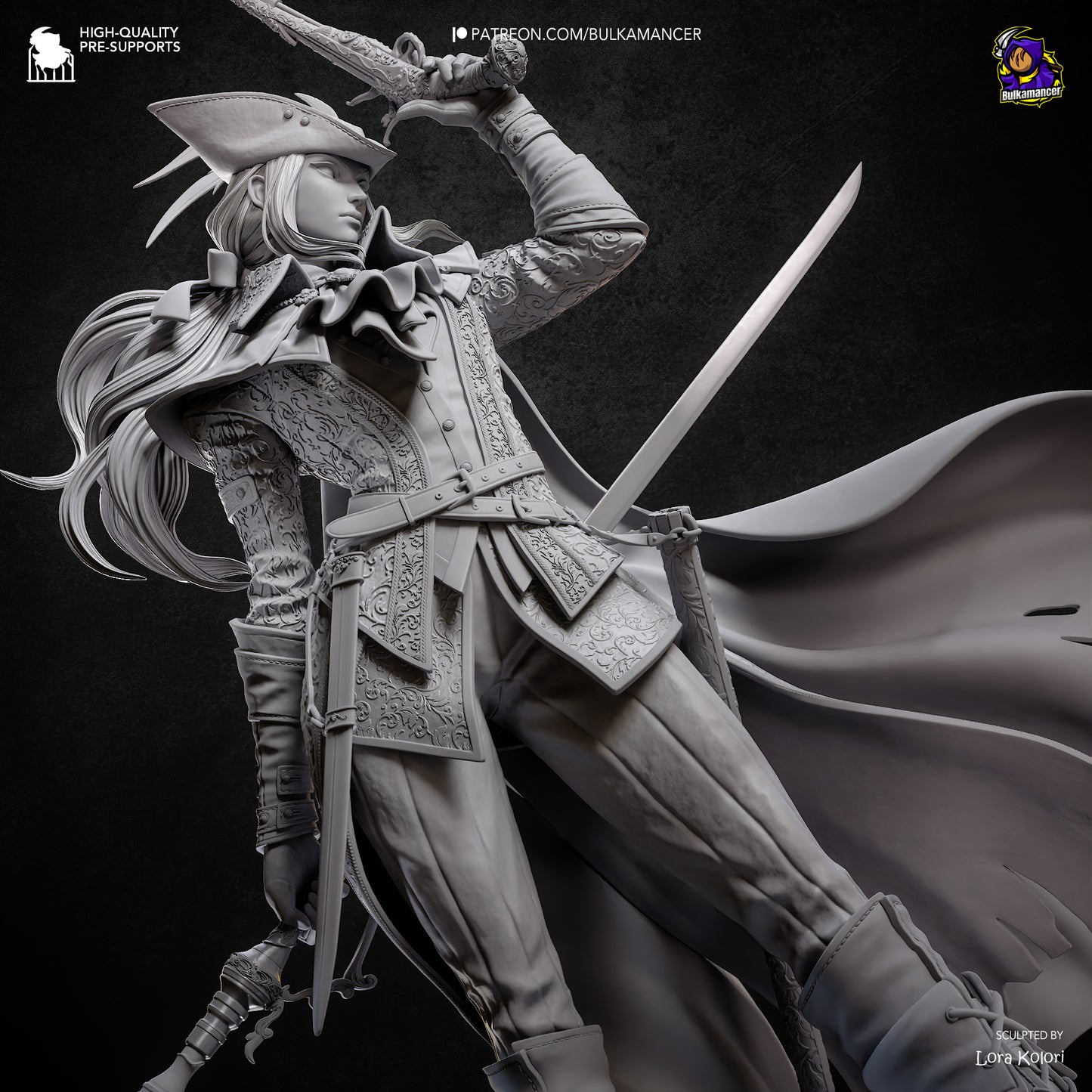 Lady Maria (Bloodborne) Statue 3D-Printed Kit