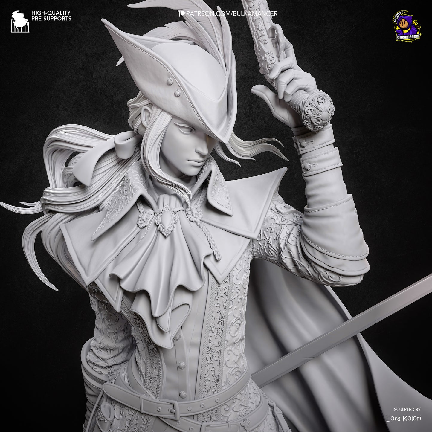 Lady Maria (Bloodborne) Statue 3D-Printed Kit