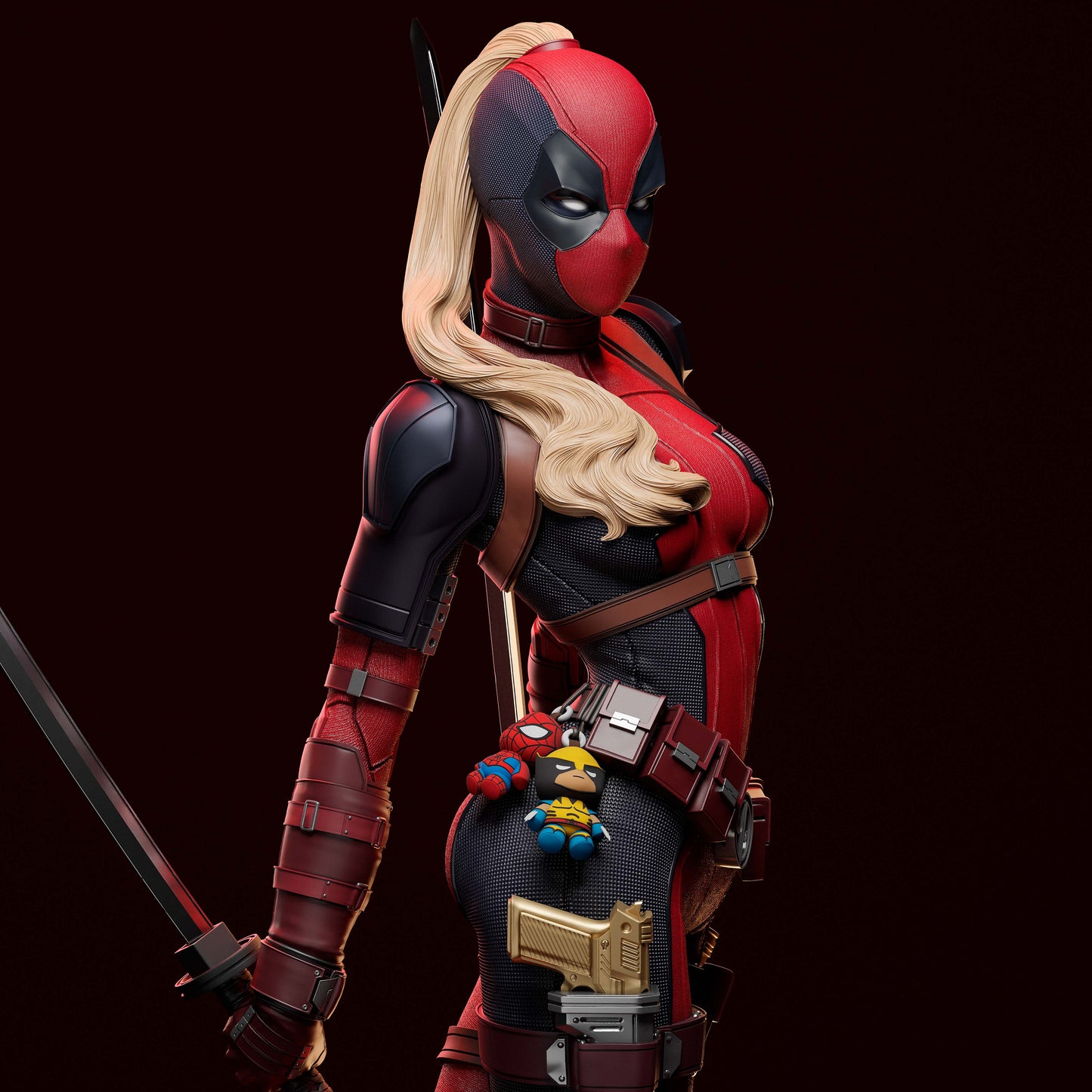 Lady Deadpool Statue