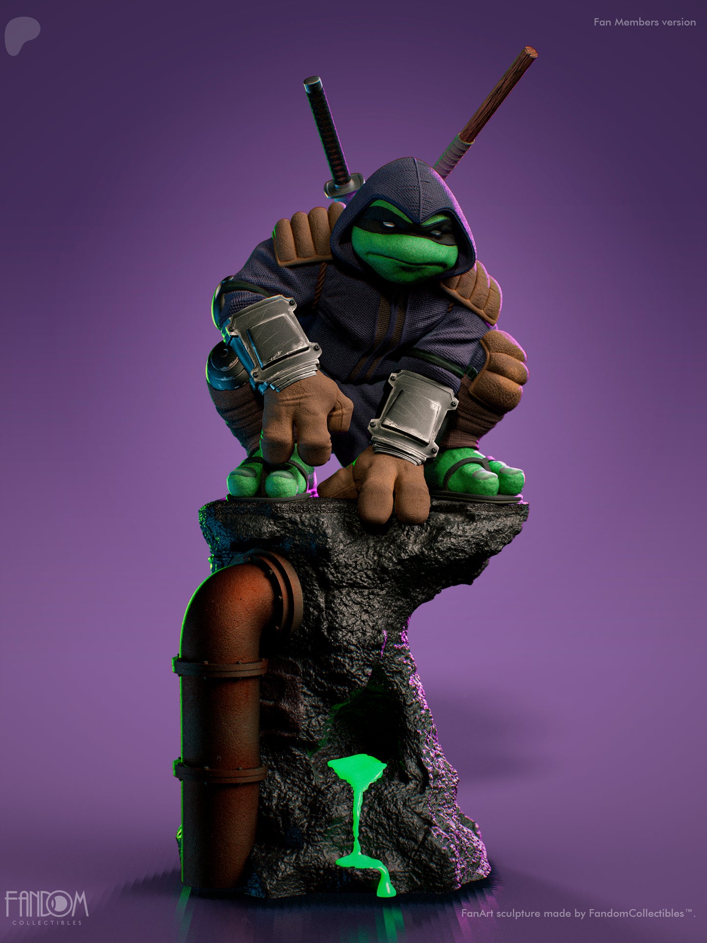 The Last Ronin Statue 3D-Printed Kit