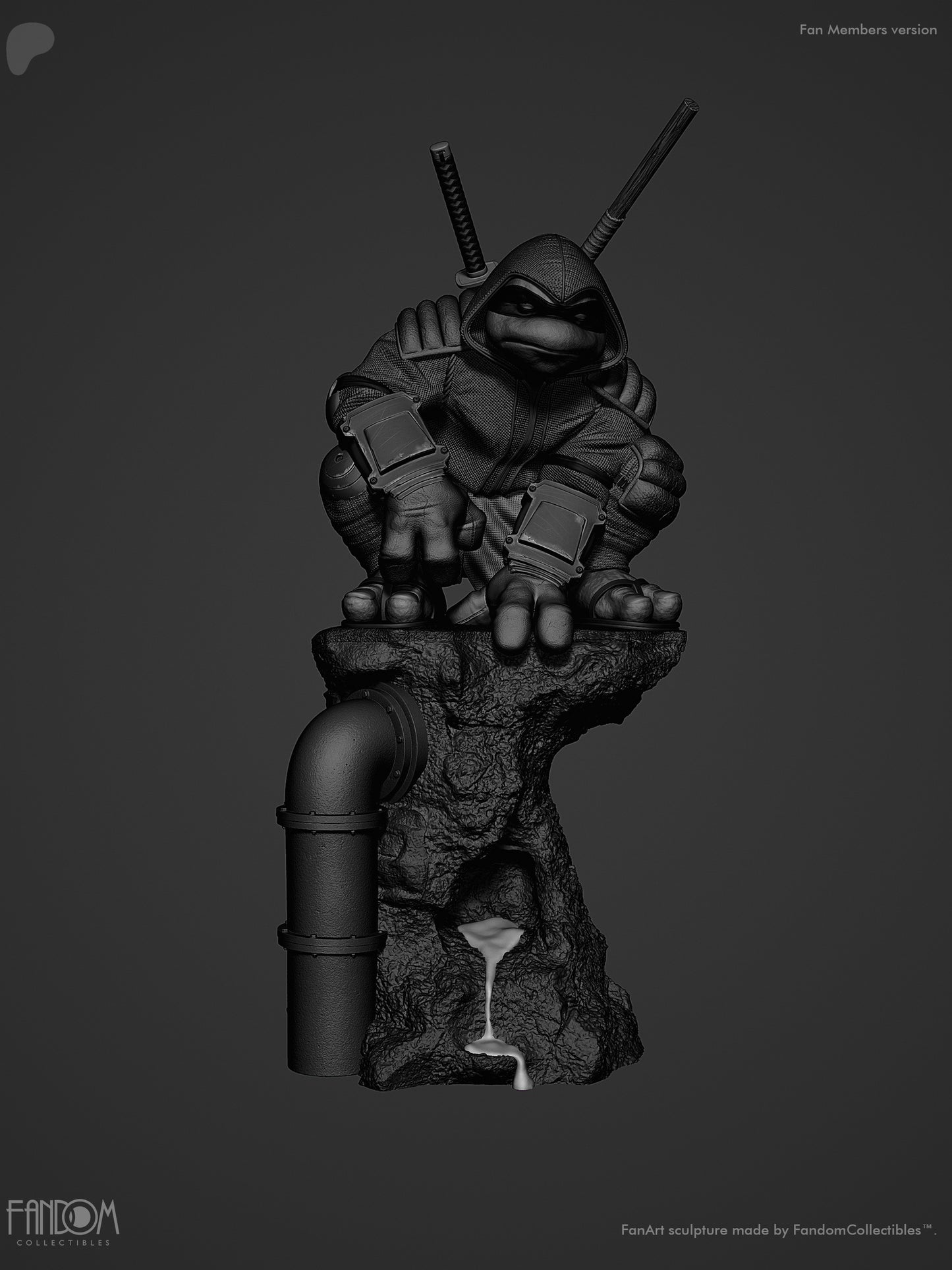 The Last Ronin Statue 3D-Printed Kit