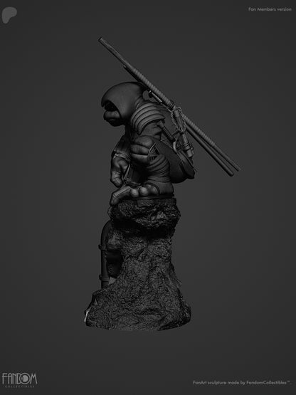 The Last Ronin Statue 3D-Printed Kit