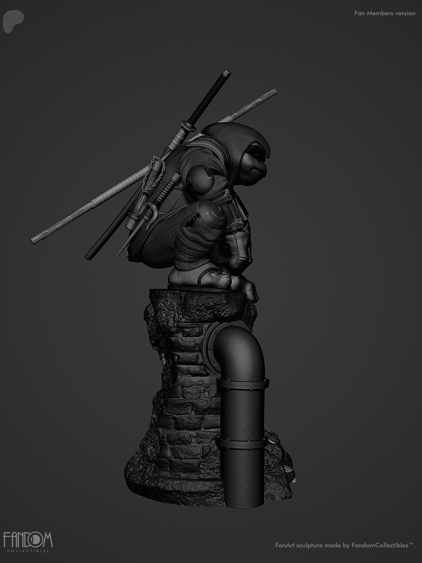 The Last Ronin Statue 3D-Printed Kit
