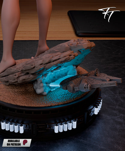 Leia Statue 3D-Printed Kit