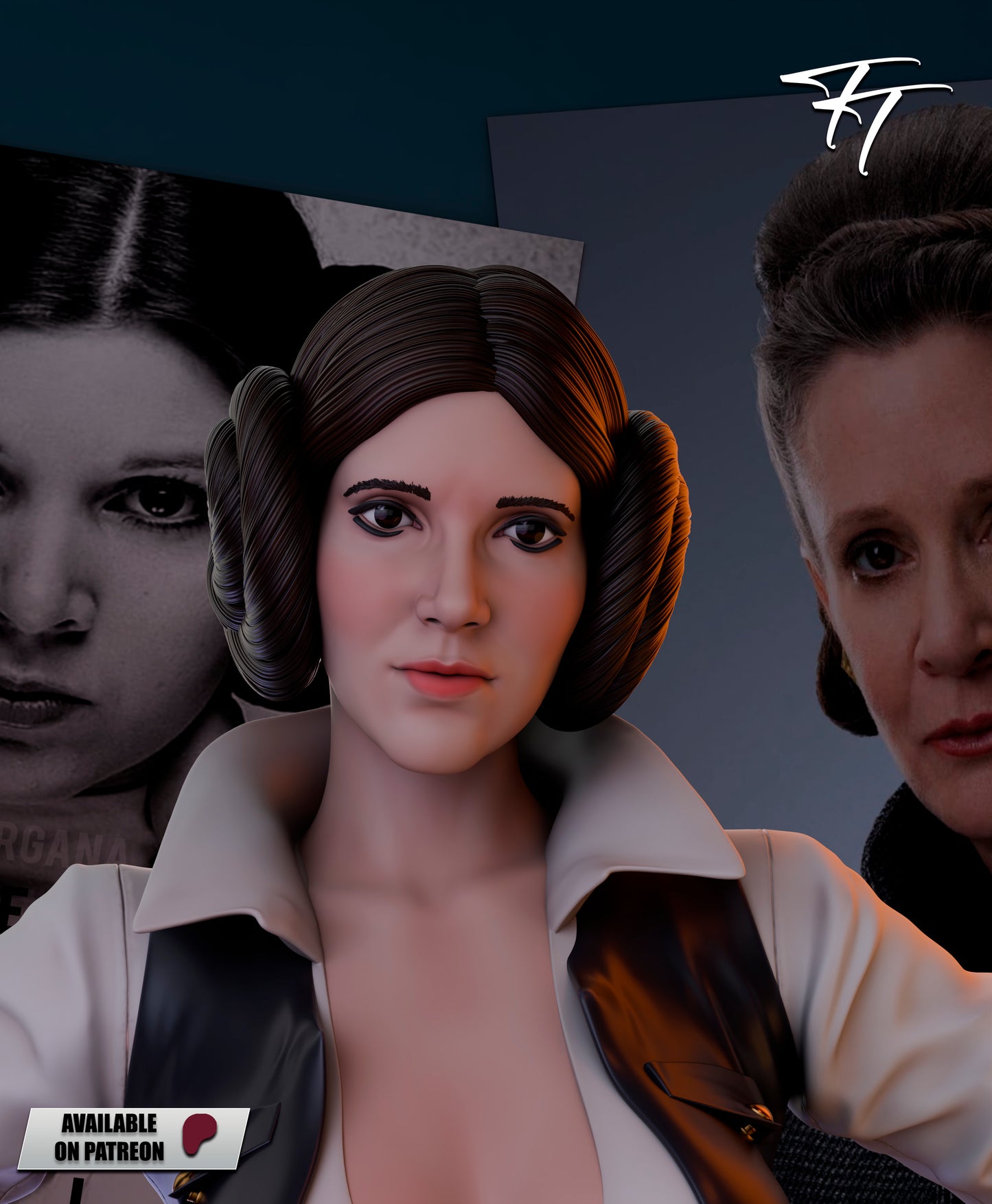 Leia Statue 3D-Printed Kit