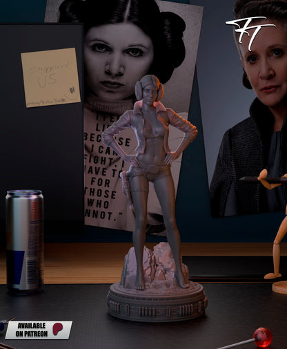 Leia Statue 3D-Printed Kit