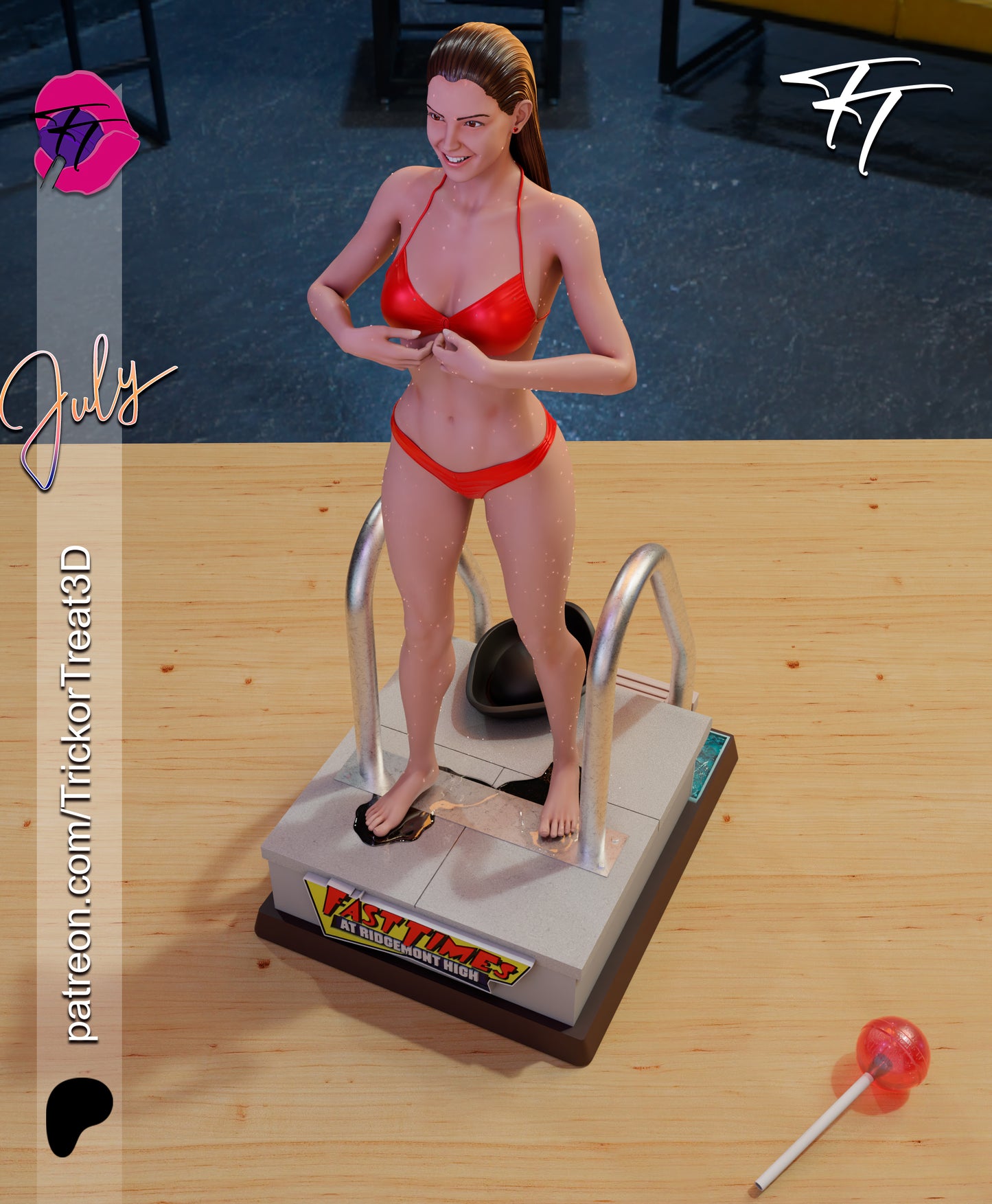 Phoebe Cates (Fast Times ...) Statue