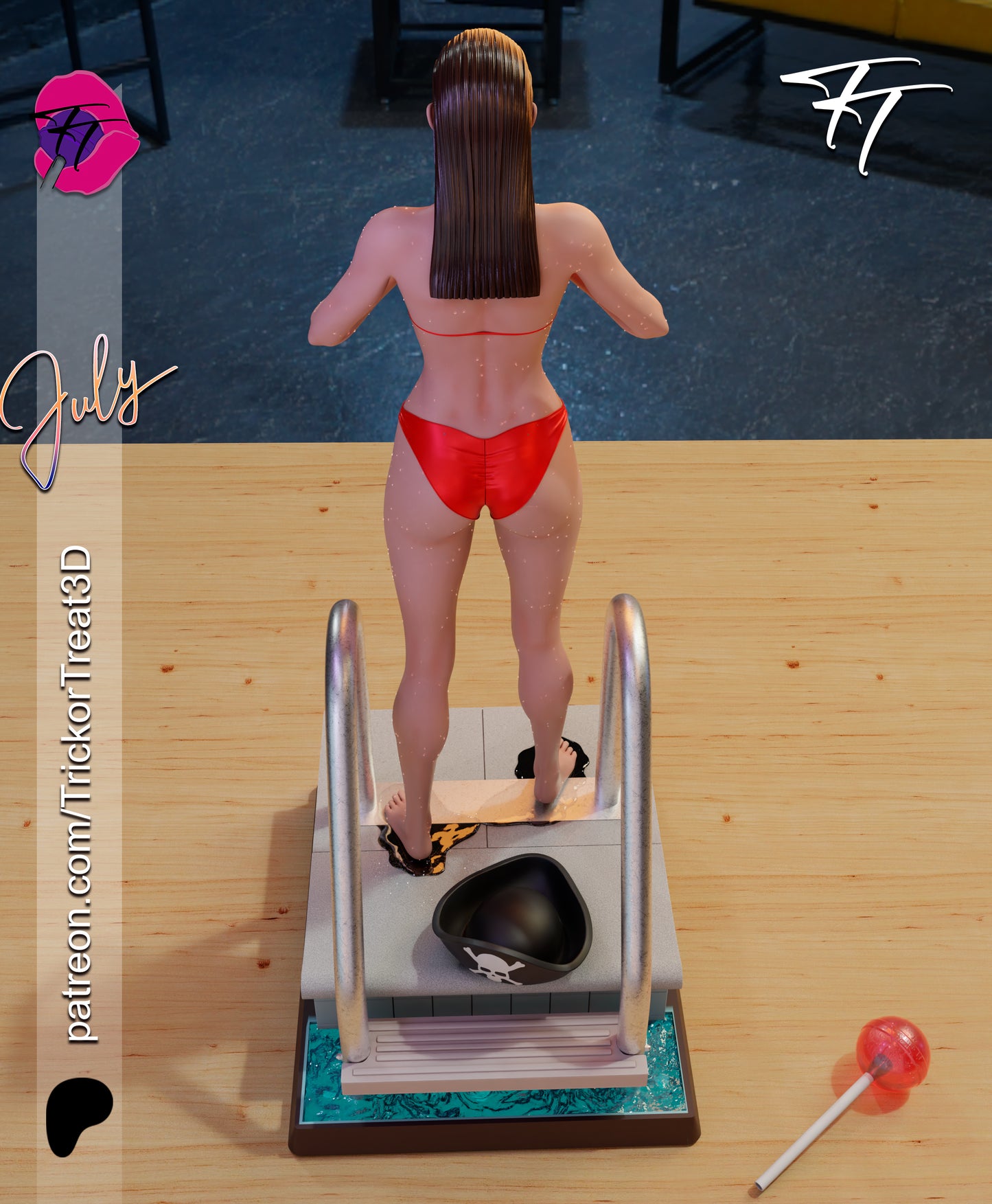 Phoebe Cates (Fast Times ...) Statue