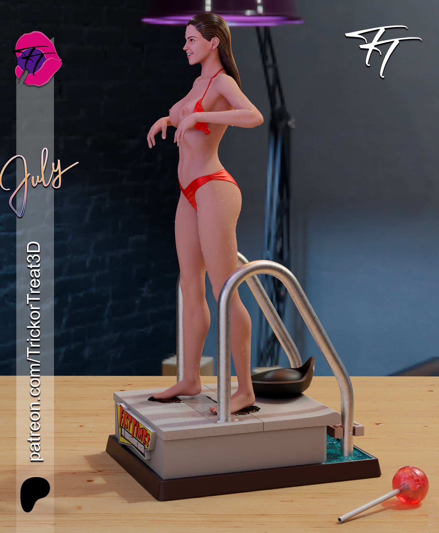 Phoebe Cates (Fast Times ...) Statue