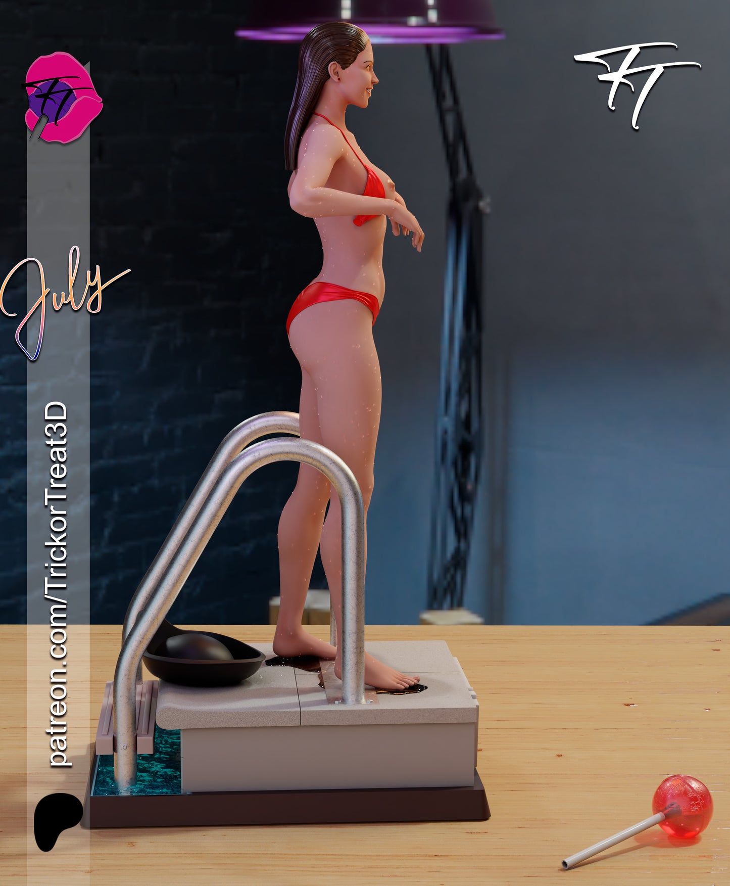 Phoebe Cates (Fast Times ...) Statue