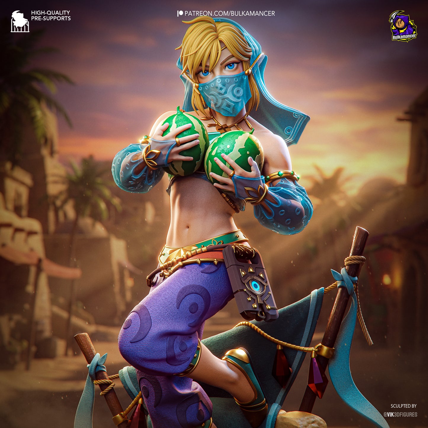 Gerudo Link Statue 3D-Printed Kit