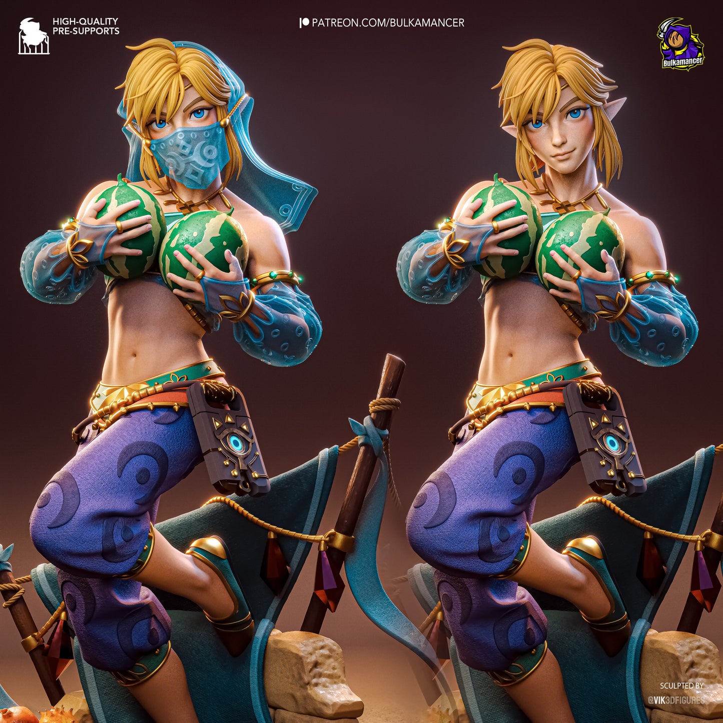 Gerudo Link Statue 3D-Printed Kit