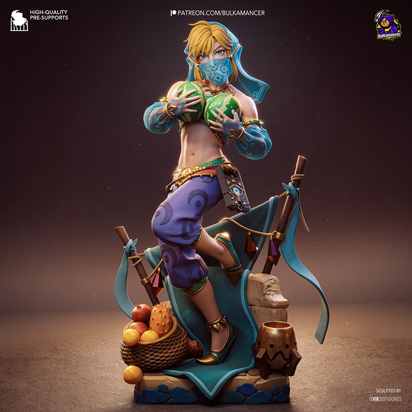 Gerudo Link Statue 3D-Printed Kit