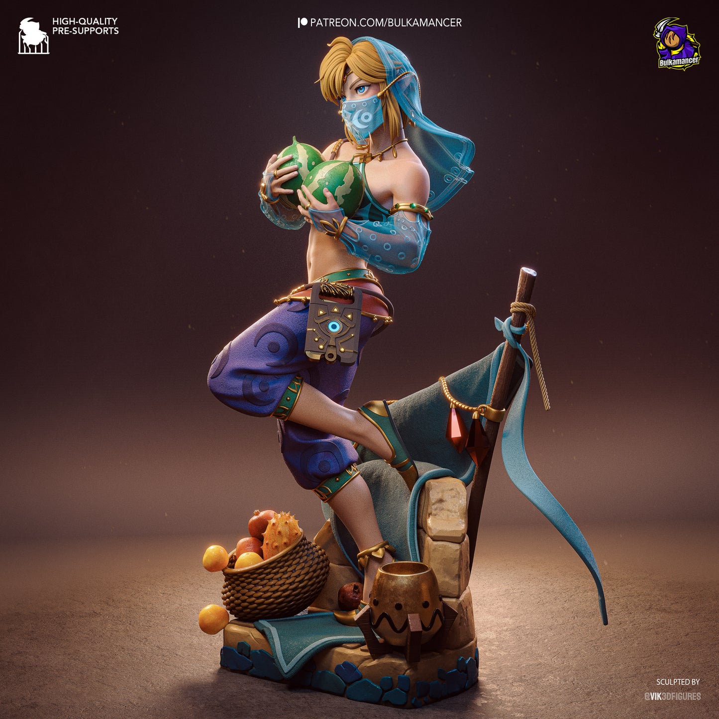 Gerudo Link Statue 3D-Printed Kit
