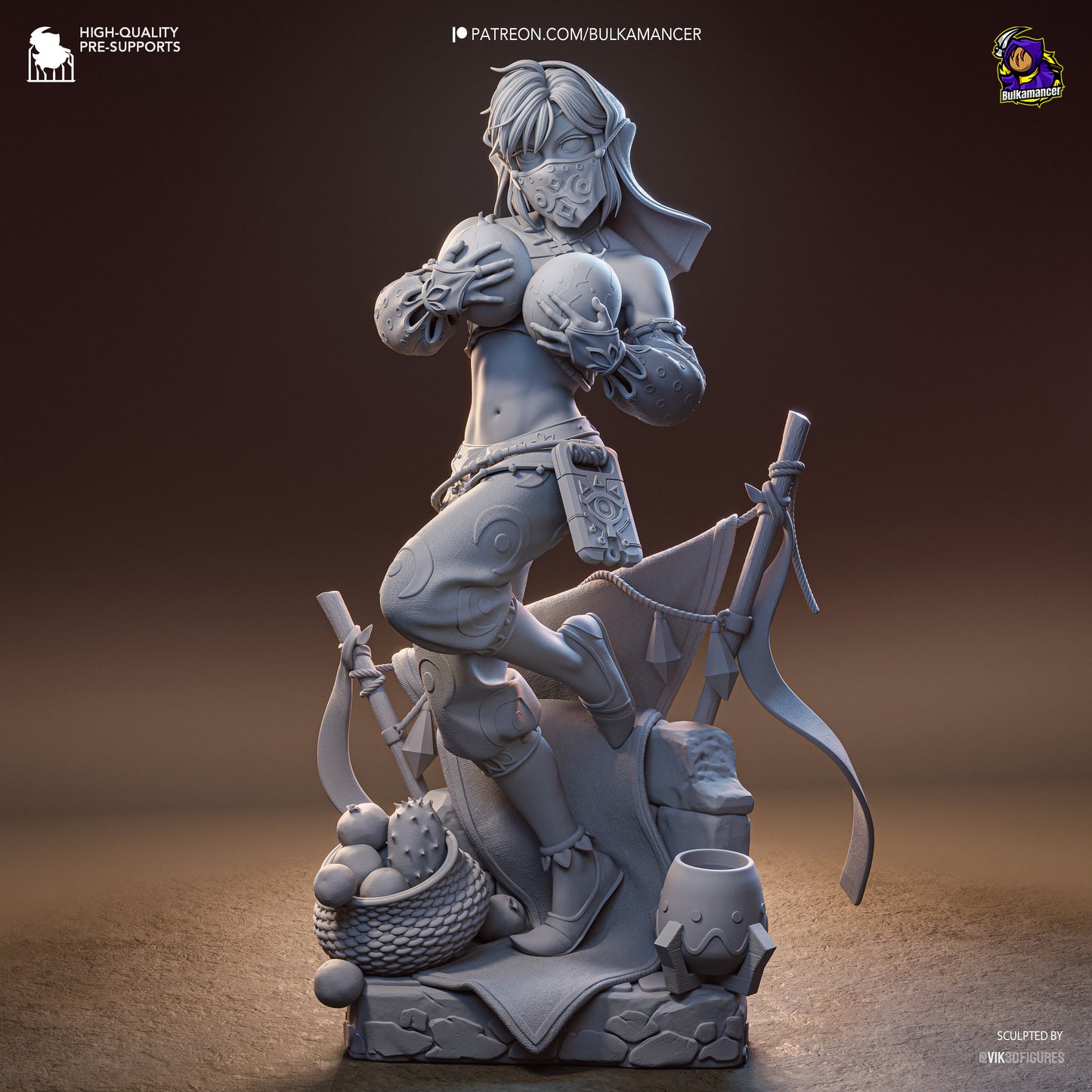 Gerudo Link Statue 3D-Printed Kit