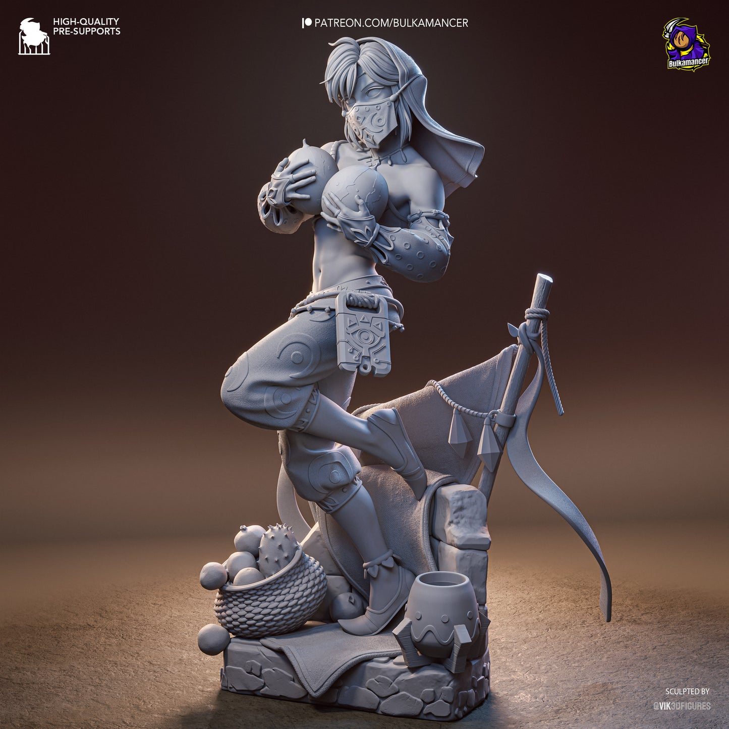 Gerudo Link Statue 3D-Printed Kit