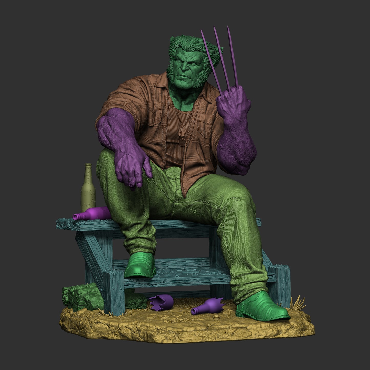 Logan Statue 3D-Printed Kit