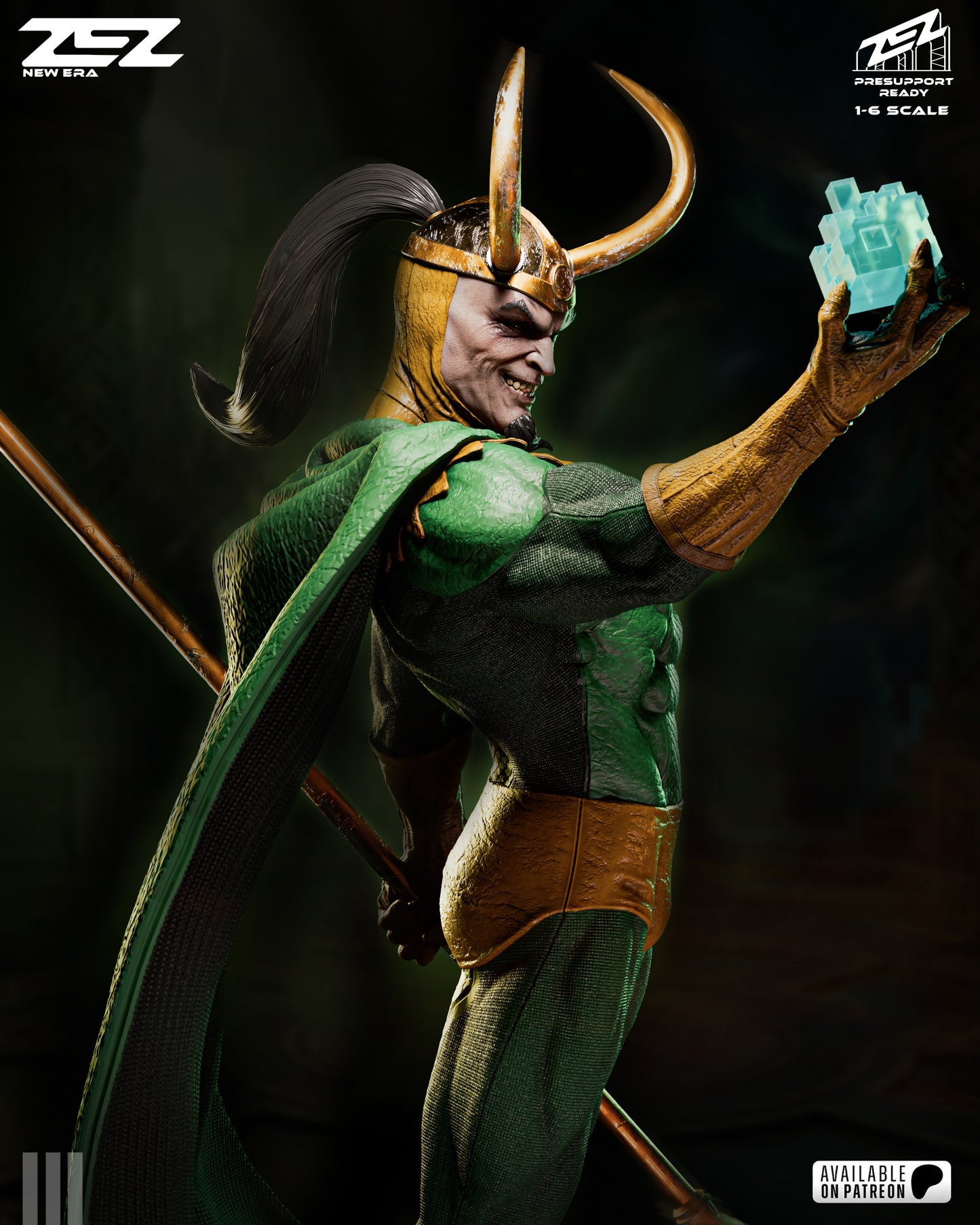 Loki (Museum Pose) Statue 3D-Printed Kit