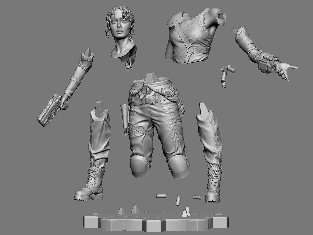Lucy (Fallout) Statue 3D-Printed Kit