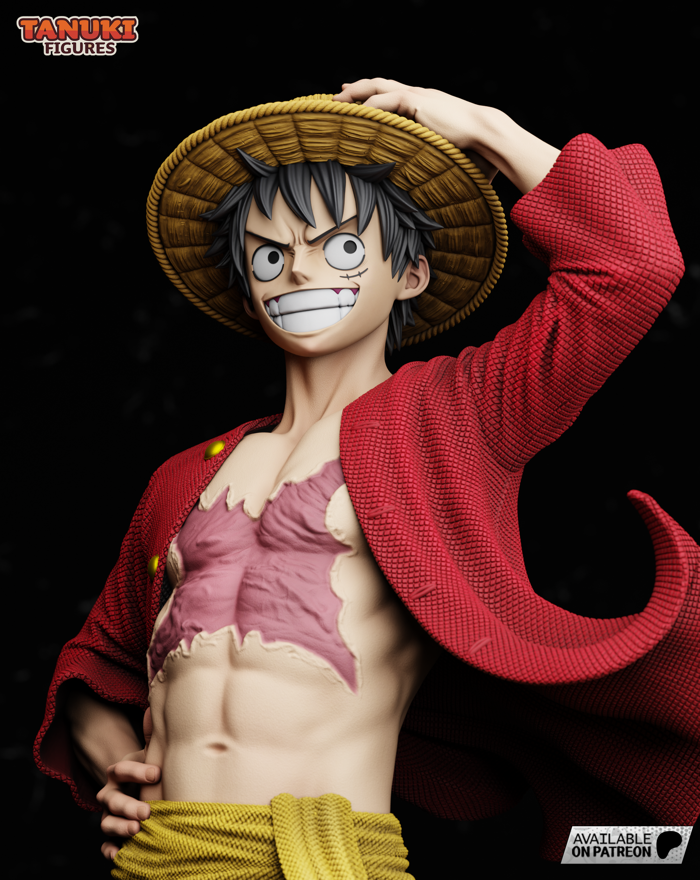 Luffy Statue 3D-Printed Kit
