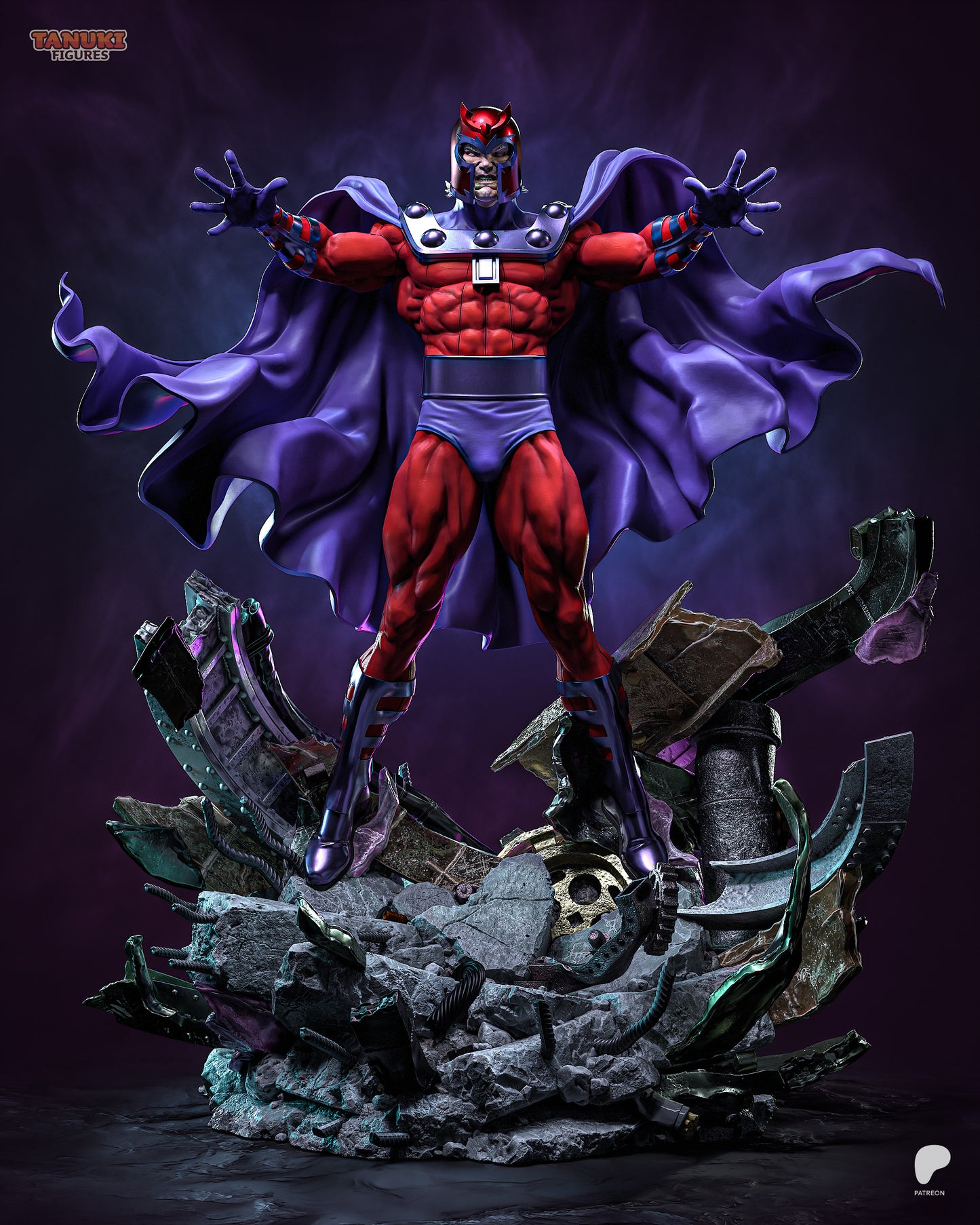 Magneto Statue 3D-Printed Kit