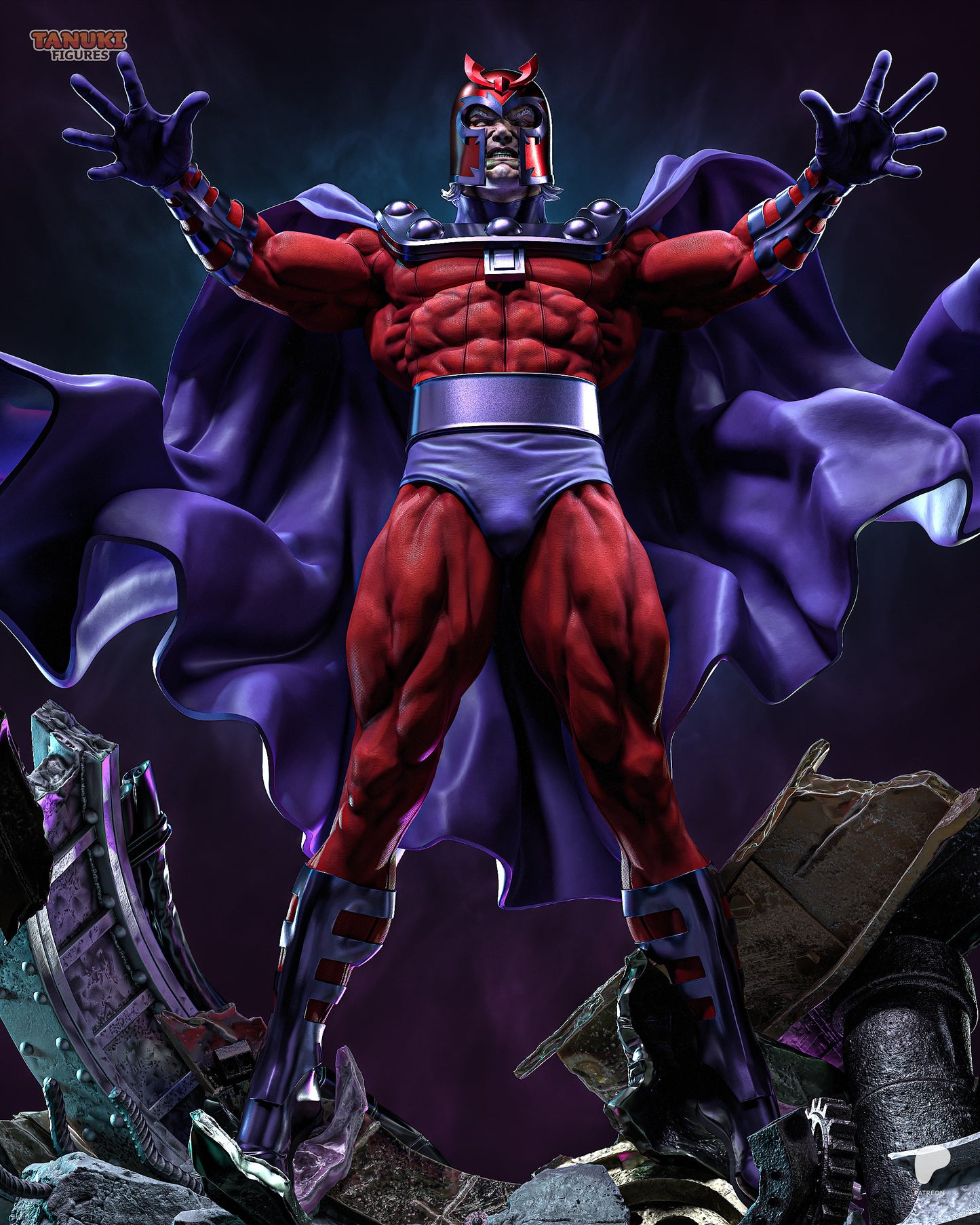 Magneto Statue 3D-Printed Kit